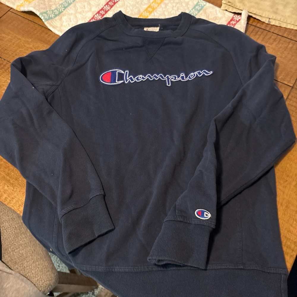 Champion 2010s vintage Dark Blue Athletic crewneck